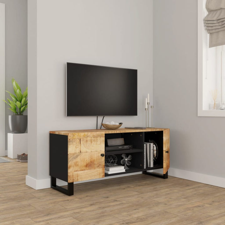 tv-bord 105x33x46cm massivt mangotræ