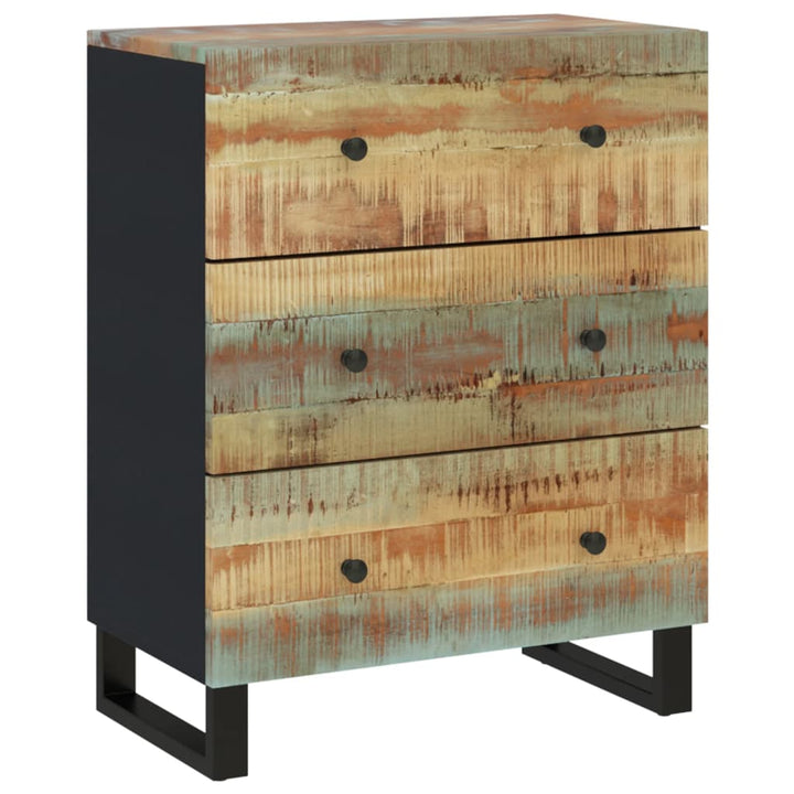 skænk 60x33x75 cm massivt genbrugstræ