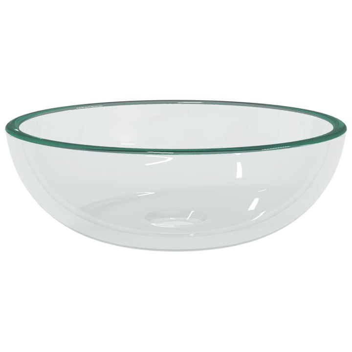 håndvask 35x12 cm hærdet glas transparent