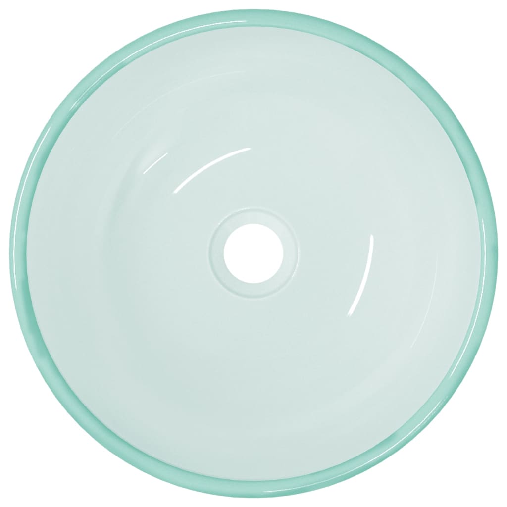 håndvask 35x12 cm hærdet glas matteret