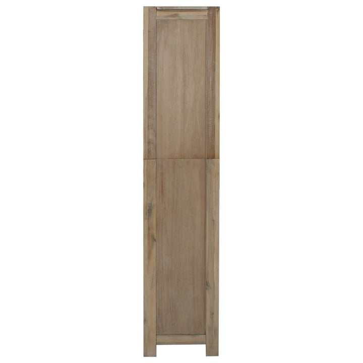 bogreol med 5 hylder 80x30x140 cm massivt akacietræ