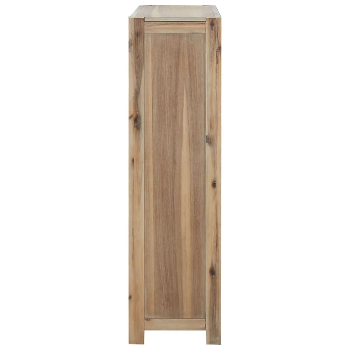 bogreol med 4 hylder 80x30x110 cm massivt akacietræ