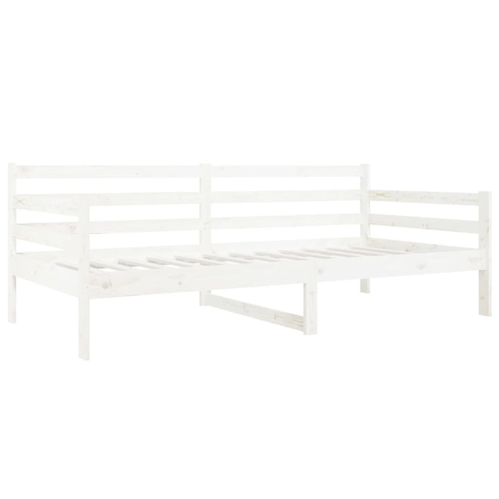 daybed uden madras 90x190 cm massivt fyrretræ hvid