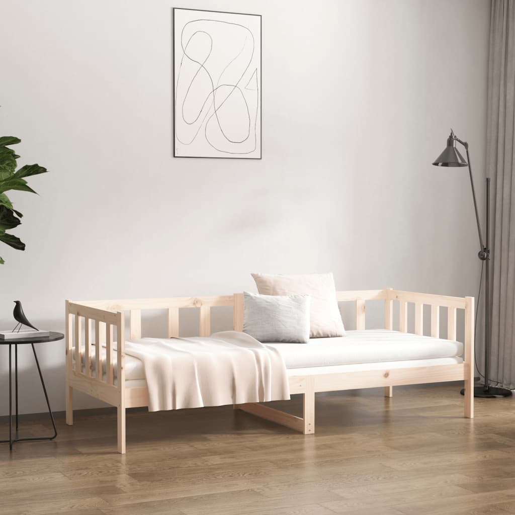daybed uden madras 90x190 cm massivt fyrretræ