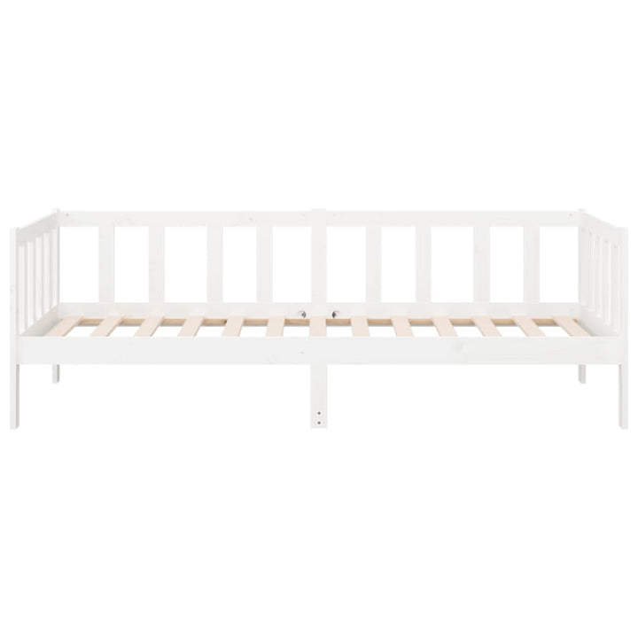 daybed uden madras 90x190 cm massivt fyrretræ hvid