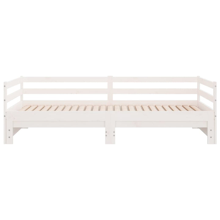 udtræksseng uden madras 90x190 cm hvid