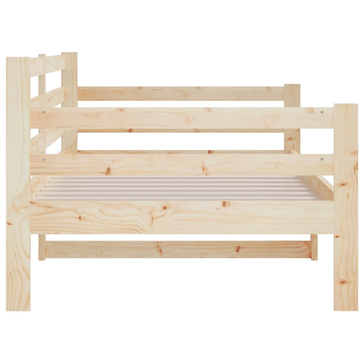 daybed uden madras 80x200 cm massivt fyrretræ