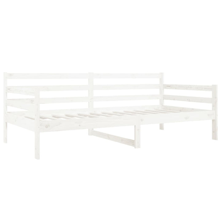 daybed uden madras 80x200 cm massivt fyrretræ hvid