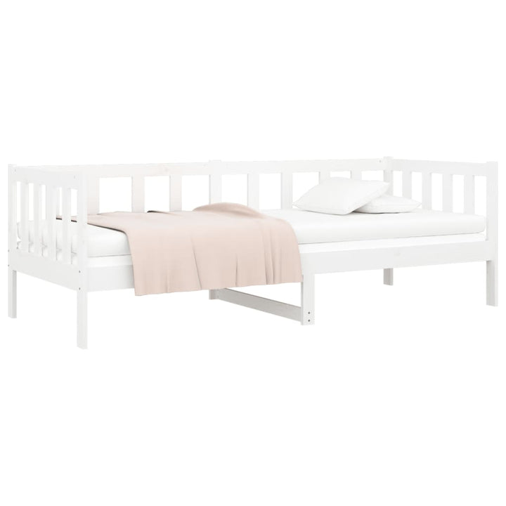 daybed uden madras 80x200 cm massivt fyrretræ hvid