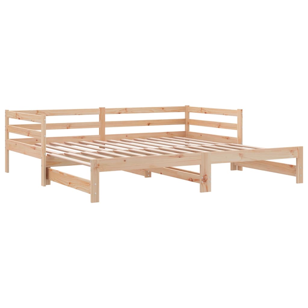 udtræksseng uden madras 80x200 cm