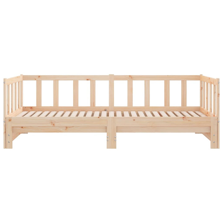 daybed med udtræk 2x(80x200) cm massivt fyrretræ