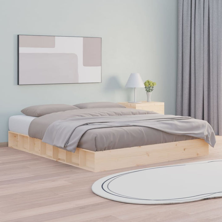 sengeramme 200x200 cm massivt træ