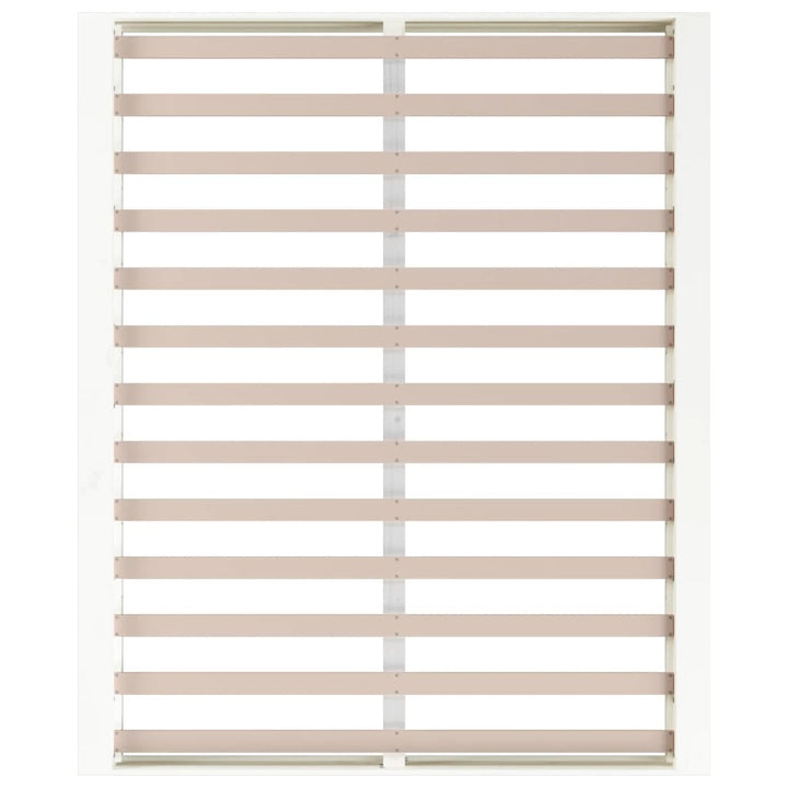 sengeramme 180x200 cm Super King massivt træ hvid