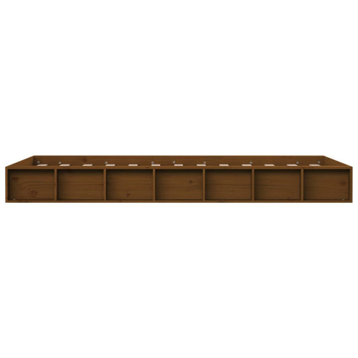 sengeramme 75x190 cm Small Single massivt træ gyldenbrun