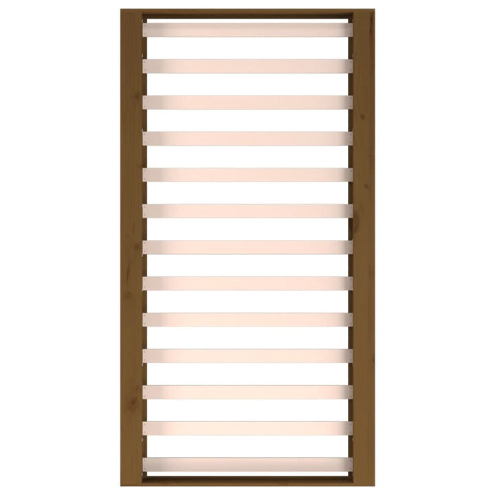 sengeramme 75x190 cm Small Single massivt træ gyldenbrun