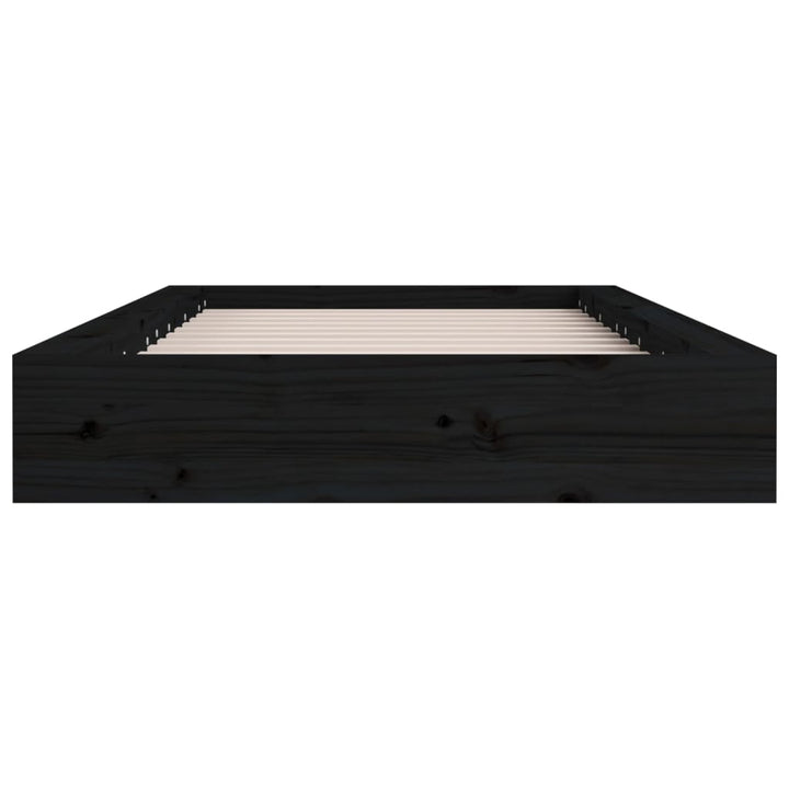 sengeramme 75x190 cm Small Single massivt træ sort