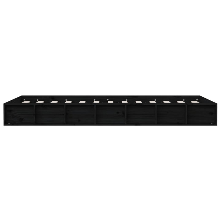 sengeramme 75x190 cm Small Single massivt træ sort