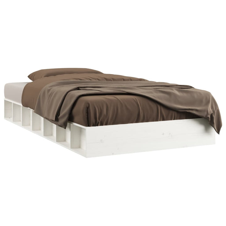 sengeramme 120x190 cm Small Double massivt træ hvid