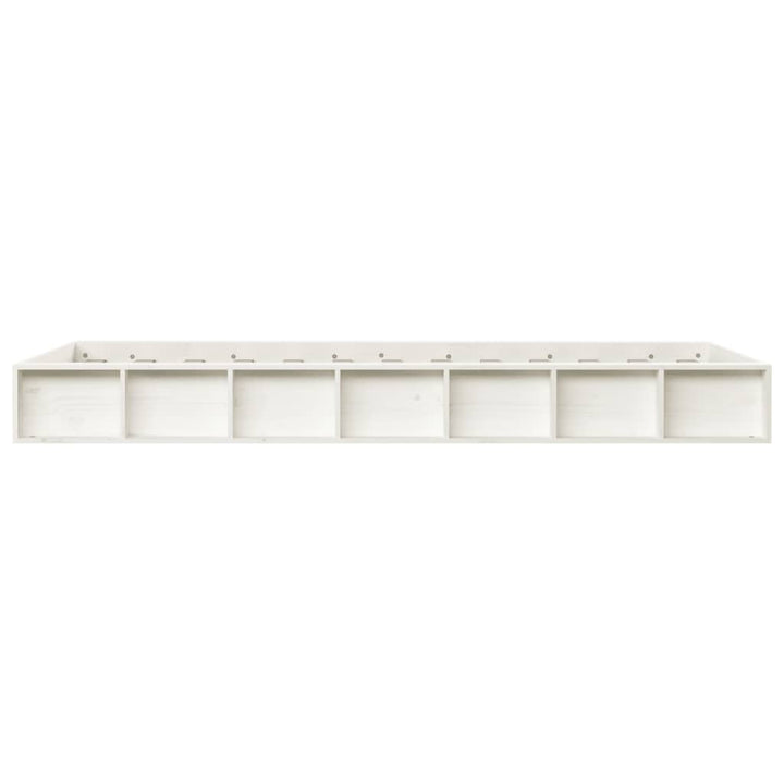 sengeramme 140x190 cm massivt træ hvid