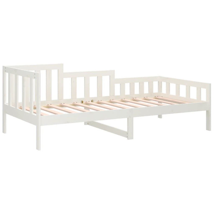 daybed uden madras 80x200 cm massivt fyrretræ hvid