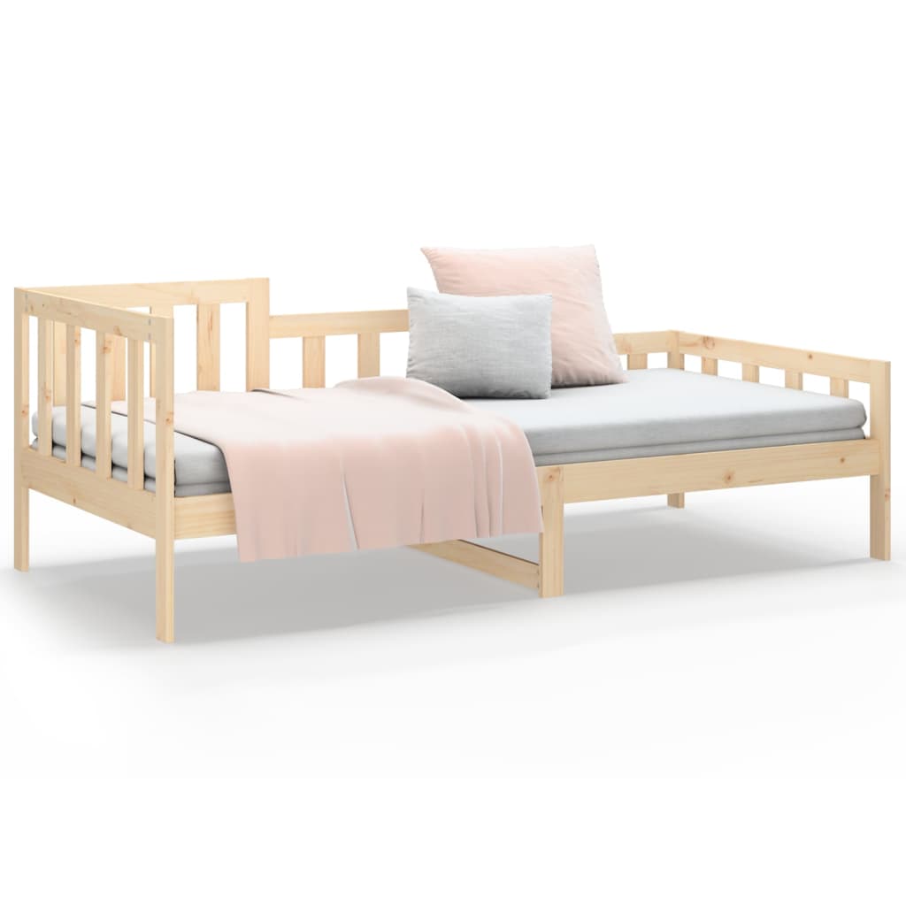 daybed uden madras 90x190 cm massivt fyrretræ