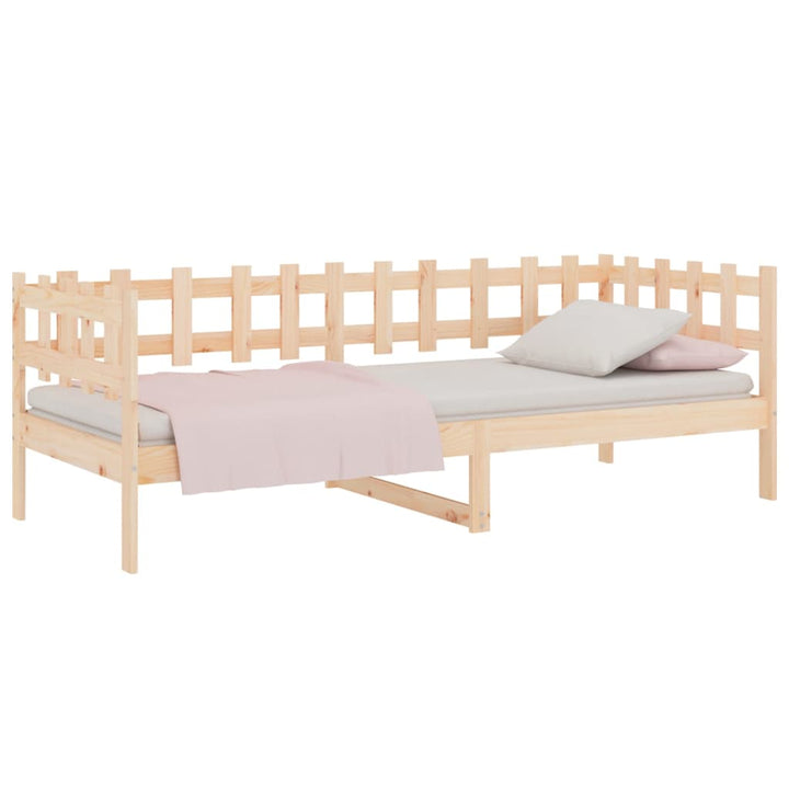 daybed uden madras 90x200 cm massivt fyrretræ