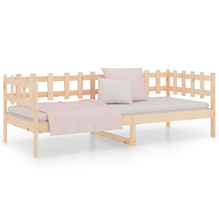 daybed uden madras 90x200 cm massivt fyrretræ