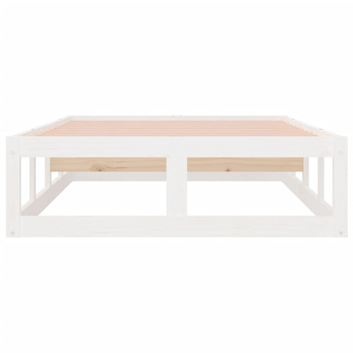 sengeramme 90x200 cm massivt træ hvid