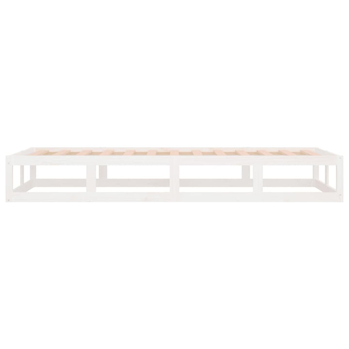 sengeramme 90x200 cm massivt træ hvid