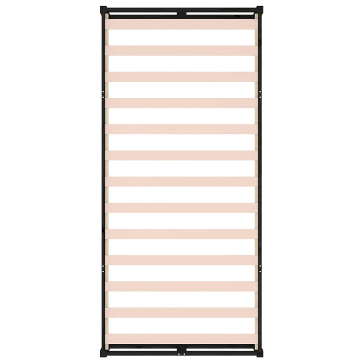 sengeramme 90x200 cm massivt træ sort