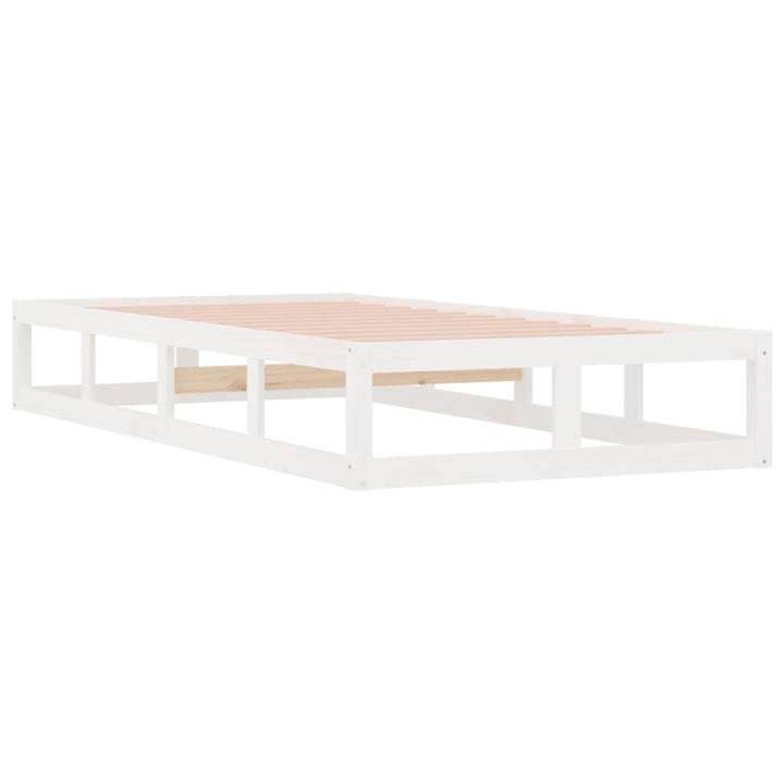 sengeramme 100x200 cm massivt træ hvid