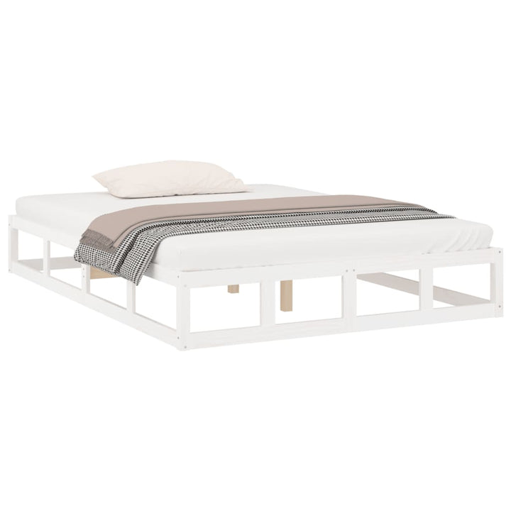 sengeramme 120x200 cm massivt træ hvid