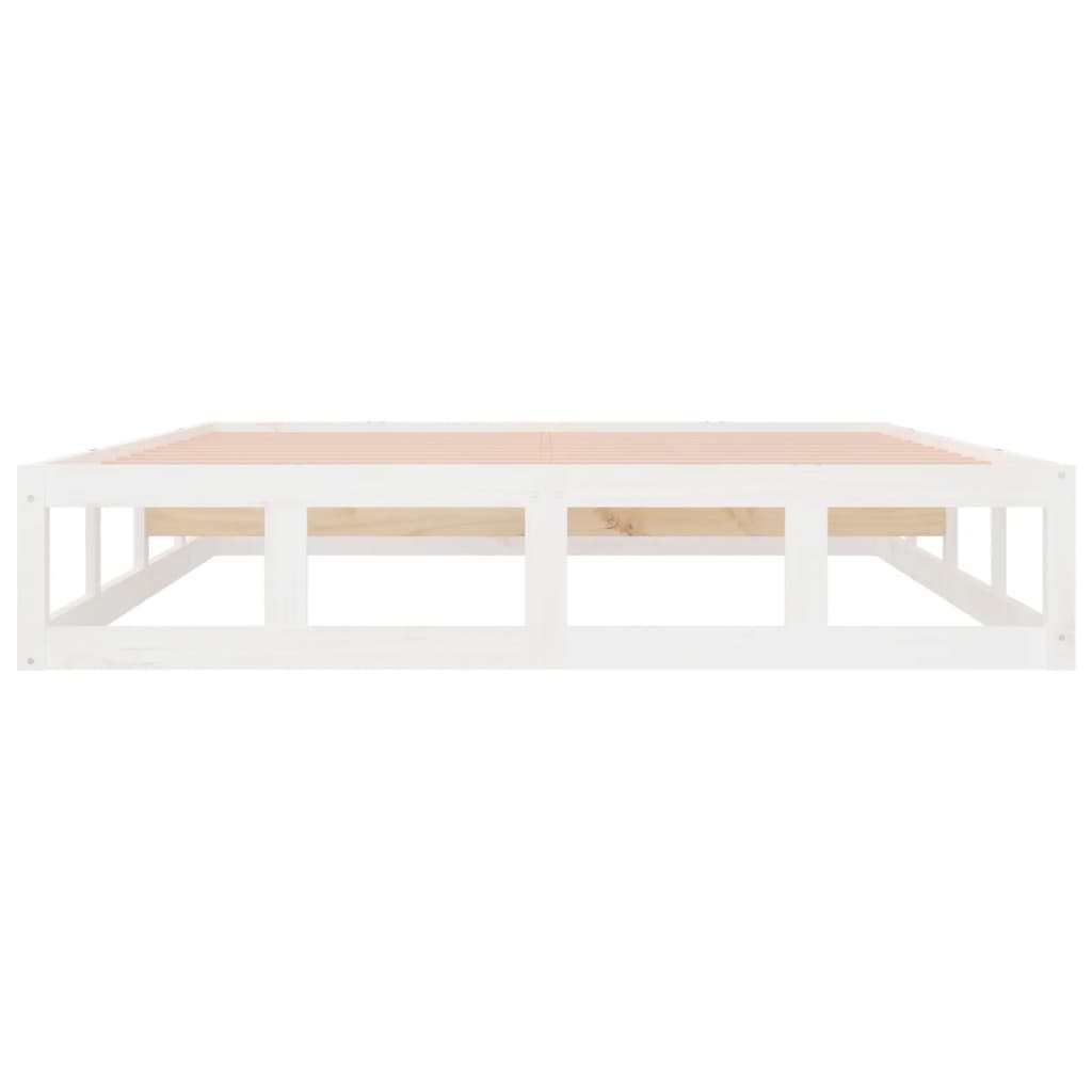 sengeramme 120x200 cm massivt træ hvid