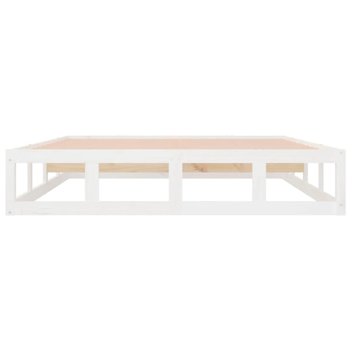sengeramme 120x200 cm massivt træ hvid