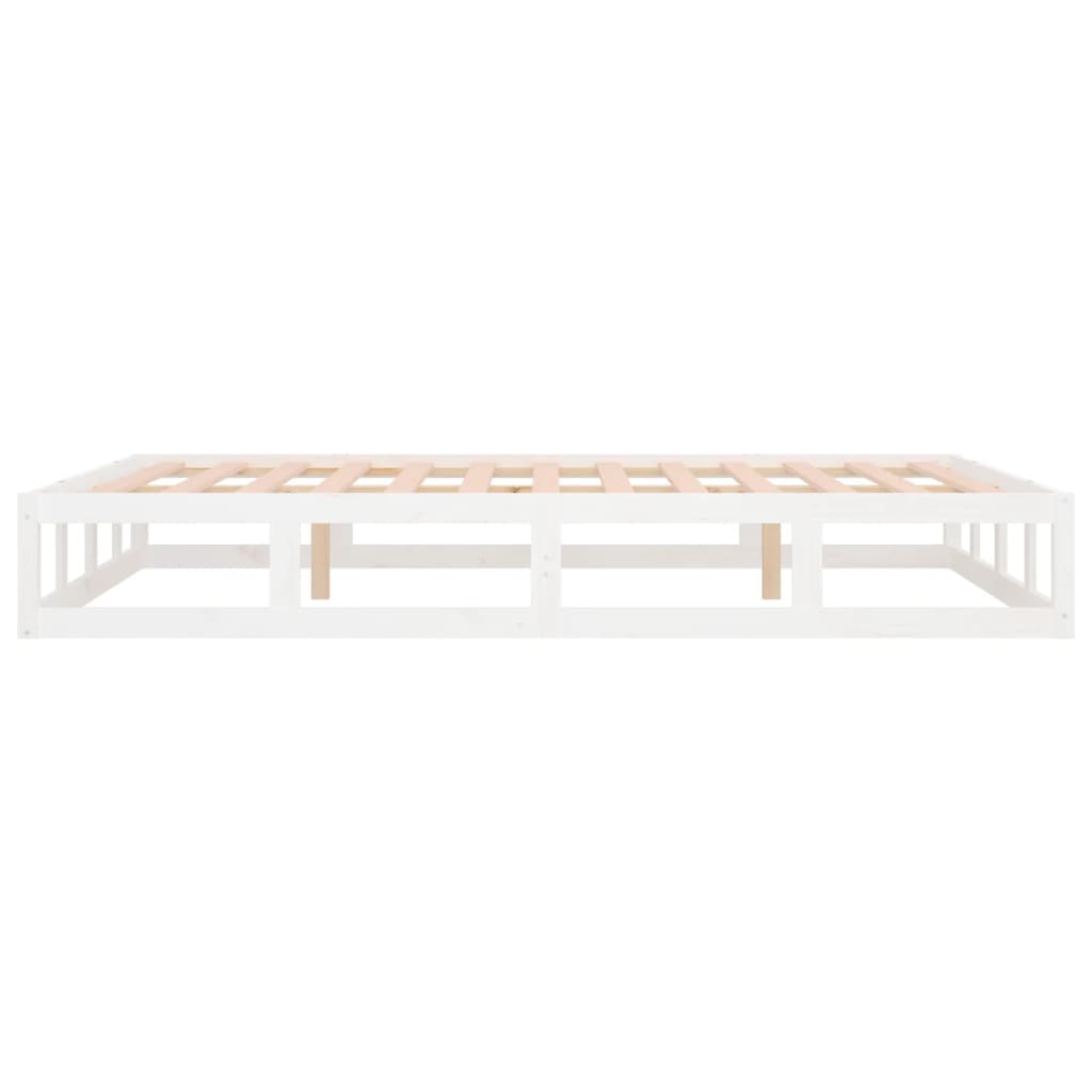 sengeramme 120x200 cm massivt træ hvid