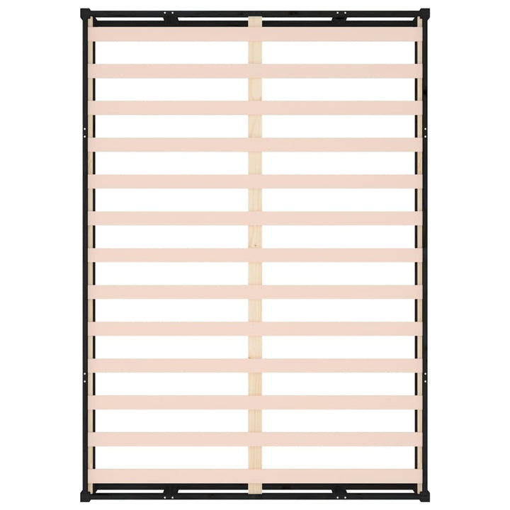 sengeramme 120x200 cm massivt træ sort