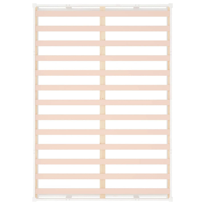 sengeramme 200x200 cm massivt træ hvid
