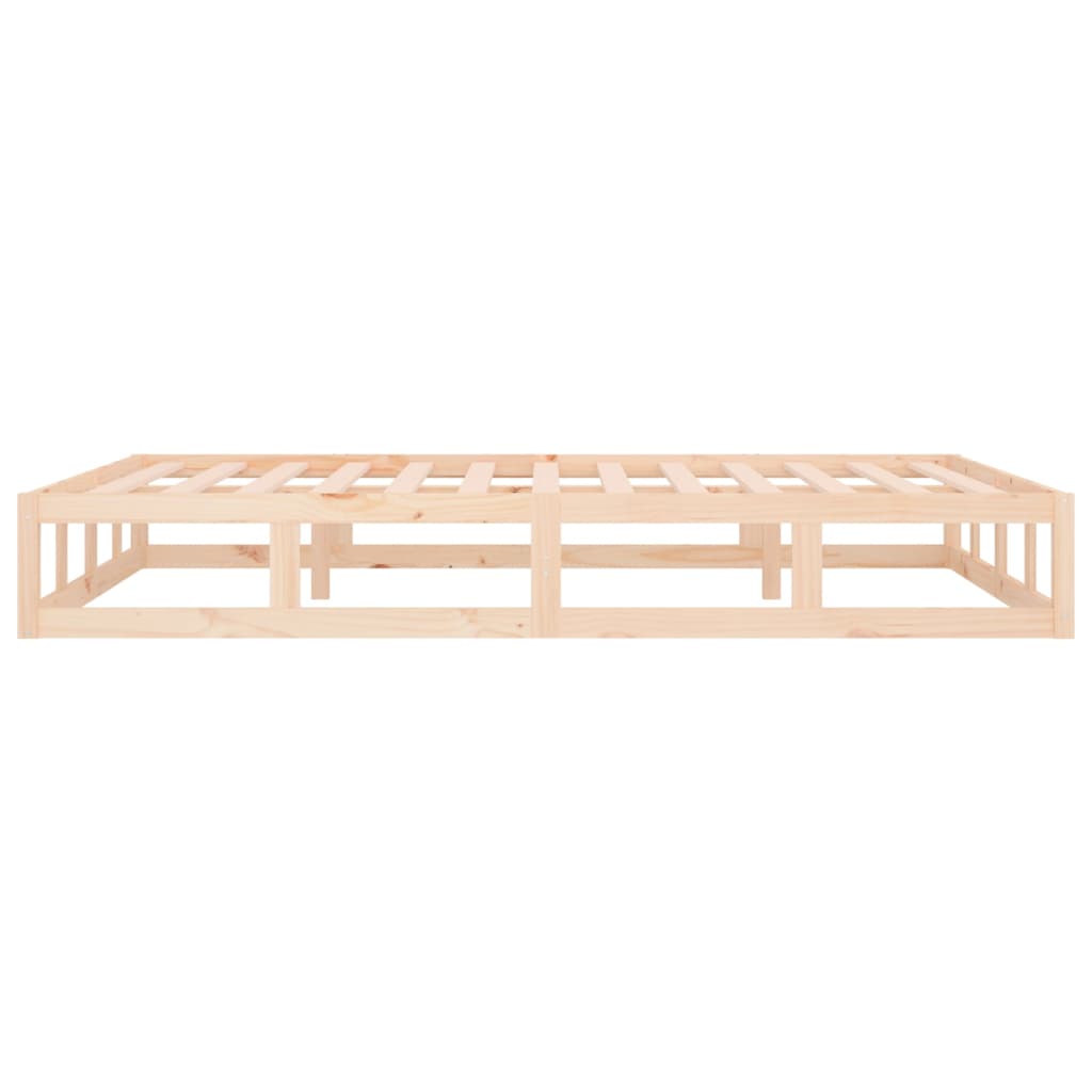 sengeramme 135x190 cm dobbelt massivt træ
