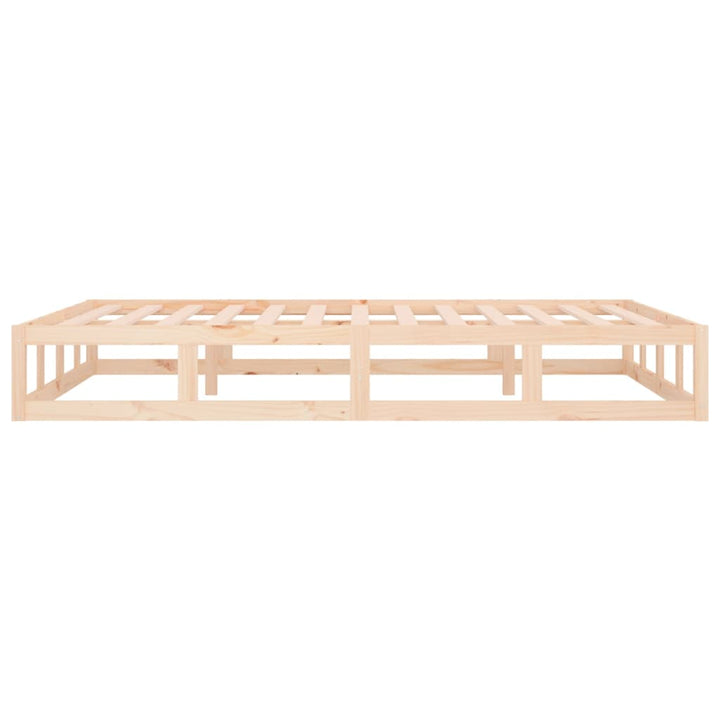 sengeramme 135x190 cm dobbelt massivt træ
