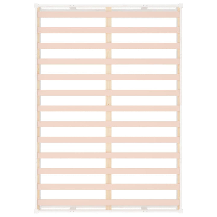 sengeramme 140x190 cm massivt træ hvid