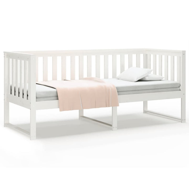 daybed uden madras 80x200 cm massivt fyrretræ hvid