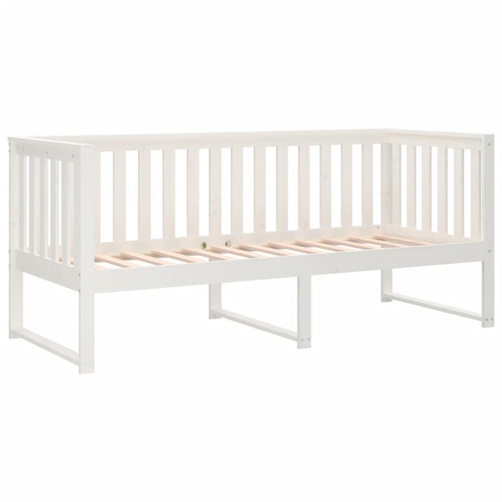 daybed uden madras 80x200 cm massivt fyrretræ hvid