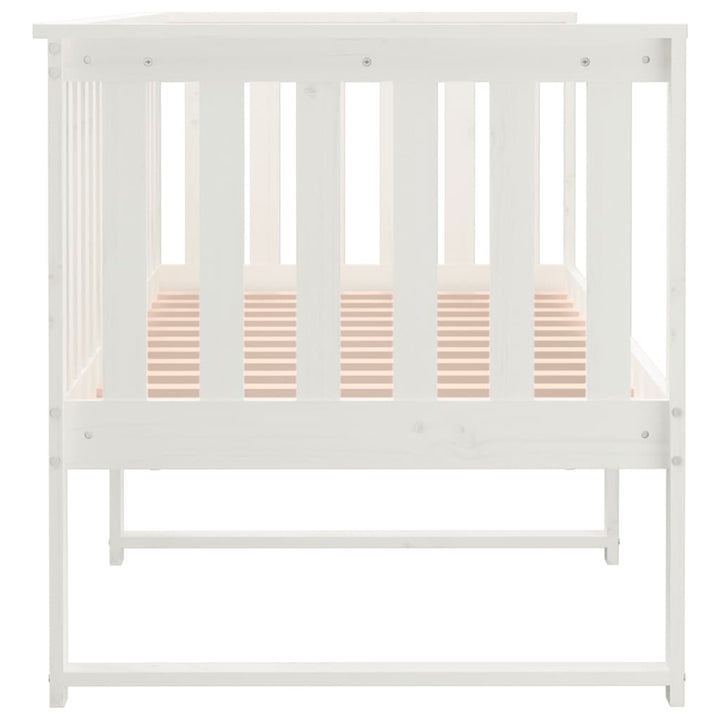 daybed uden madras 80x200 cm massivt fyrretræ hvid