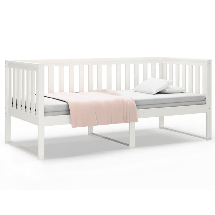 daybed uden madras 90x190 cm massivt fyrretræ hvid