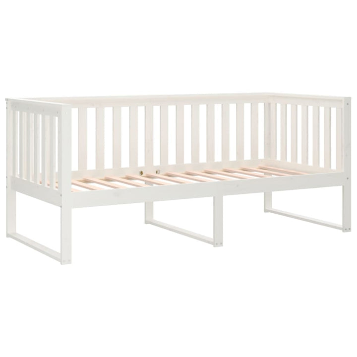 daybed uden madras 90x190 cm massivt fyrretræ hvid