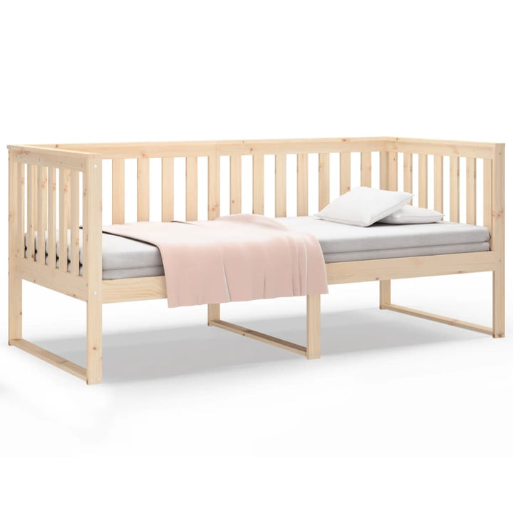 daybed med reol uden madras 100x200 cm massivt fyrretræ