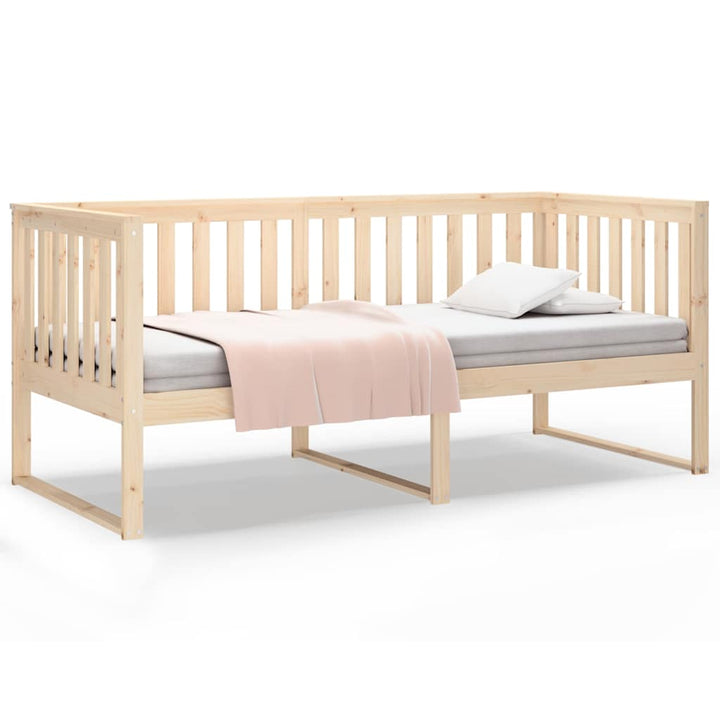 daybed med reol uden madras 100x200 cm massivt fyrretræ