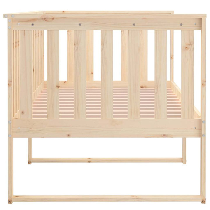 daybed med reol uden madras 100x200 cm massivt fyrretræ