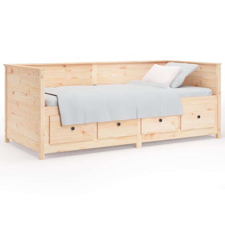 daybed uden madras 80x200 cm massivt fyrretræ