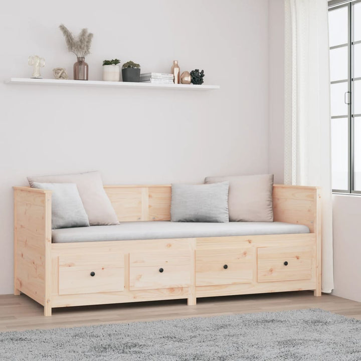 daybed uden madras 80x200 cm massivt fyrretræ